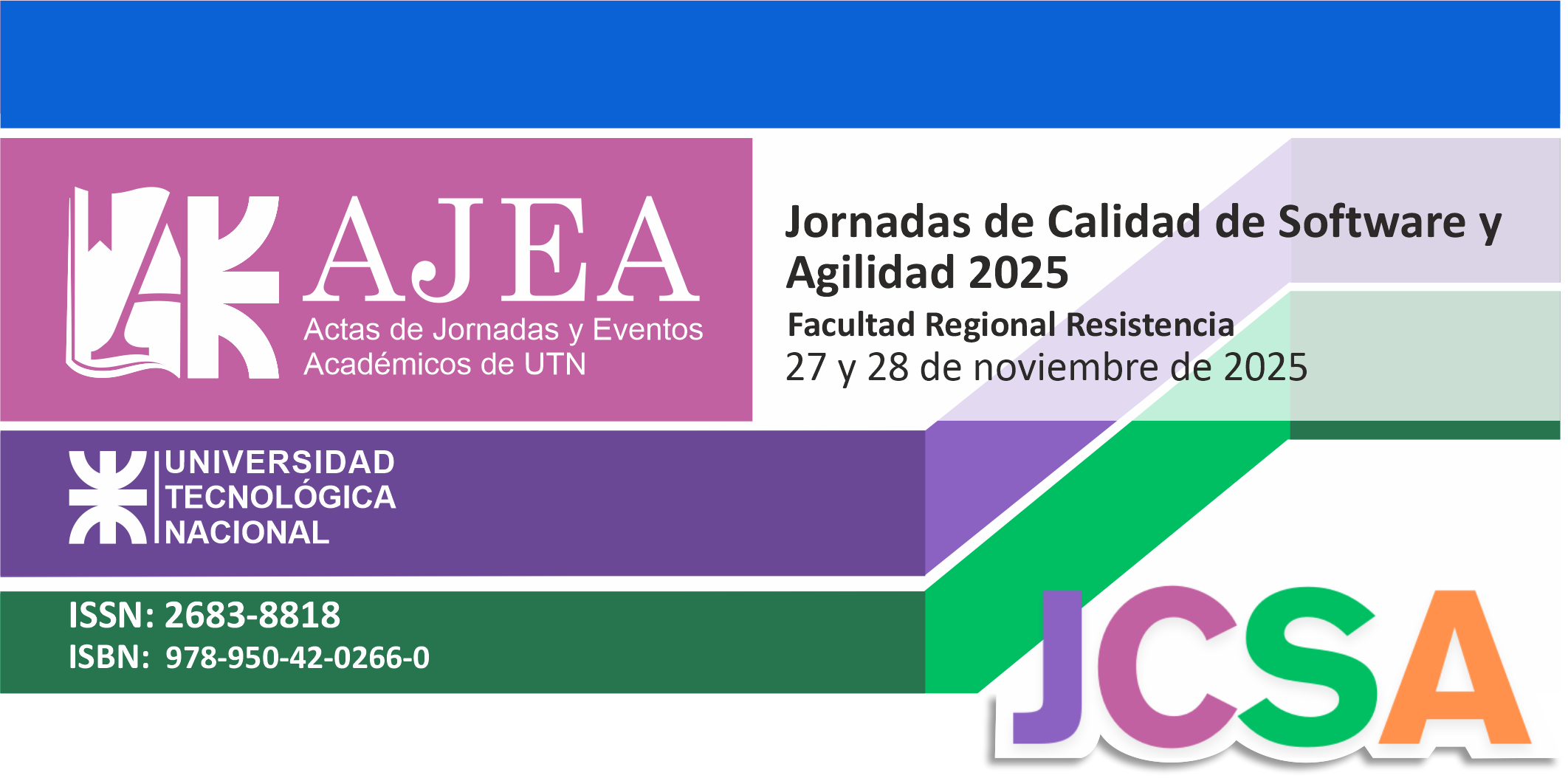                     Ver Núm. AJEA 68 (2026): Jornadas de Calidad de Software y Agilidad - JCSA 2025
                