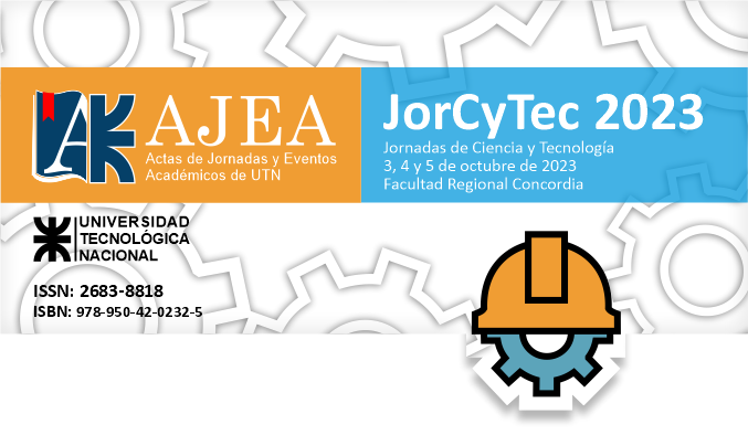                     Ver Núm. AJEA 28 (2023): Jornadas de Ciencia y Tecnología - JorCyTec 2023
                